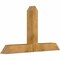 Ekena Millwork Portland Rough Sawn Timber Gable Bracket, Western Red Cedar, 60"W x 35"H x 6"D x 6"F, 14/12 Pitch GBW060X35X0606POR00RWR - alternate 2
